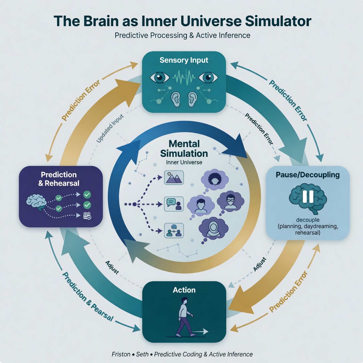 Brain as Simulator